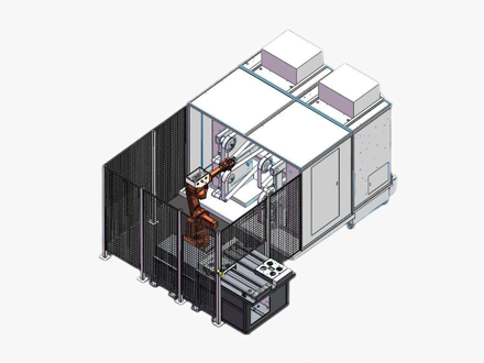 機(jī)器人打磨除塵房
